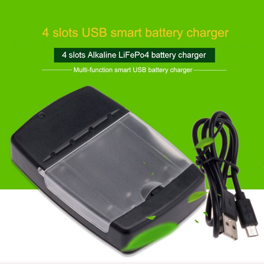Rechargeable Battery Aa - ตัวบ่งชี้เครื่องชาร์จแบตเตอรี่อัจฉริยะ4สล็อตชาร์จเร็วอะแดปเตอร์สำหรับแบตเตอรี่แบบชาร์จไฟได้ AA AAA 1.5V แบตเตอรี่อัลคาไลน์