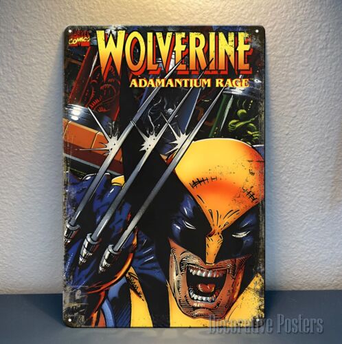 Retro Gaming Videos - โปสเตอร์โลหะวิดีโอเกมแนวเรโทร Adamantium - ขนาด 8x12 นิ้ว
