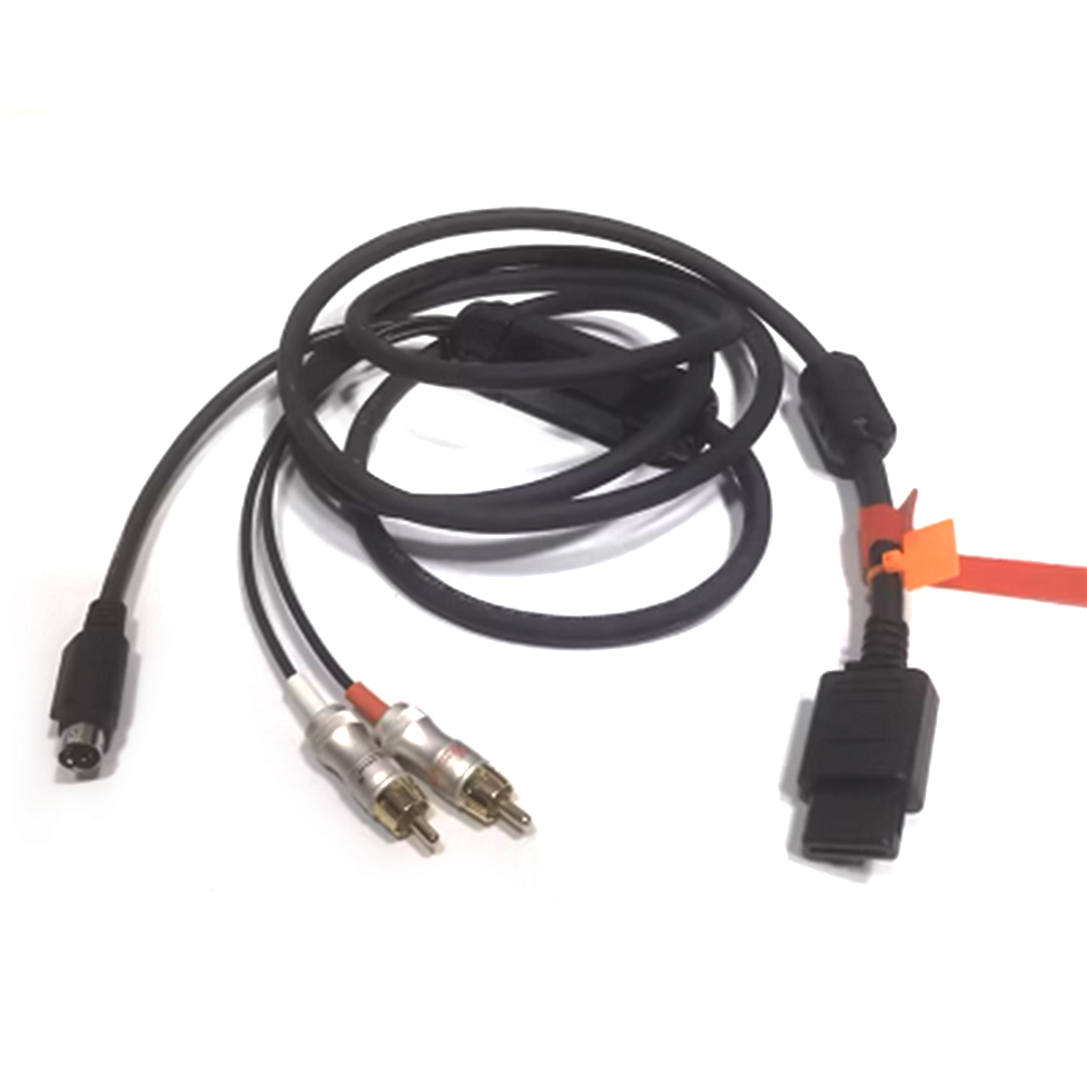 Retro Gaming Cables - SFC สายเคเบิล N64 NGC S-Video สายเคเบิลป้องกันการแปลงสายเครื่องเล่นวิดีโอเกมย้อนยุค