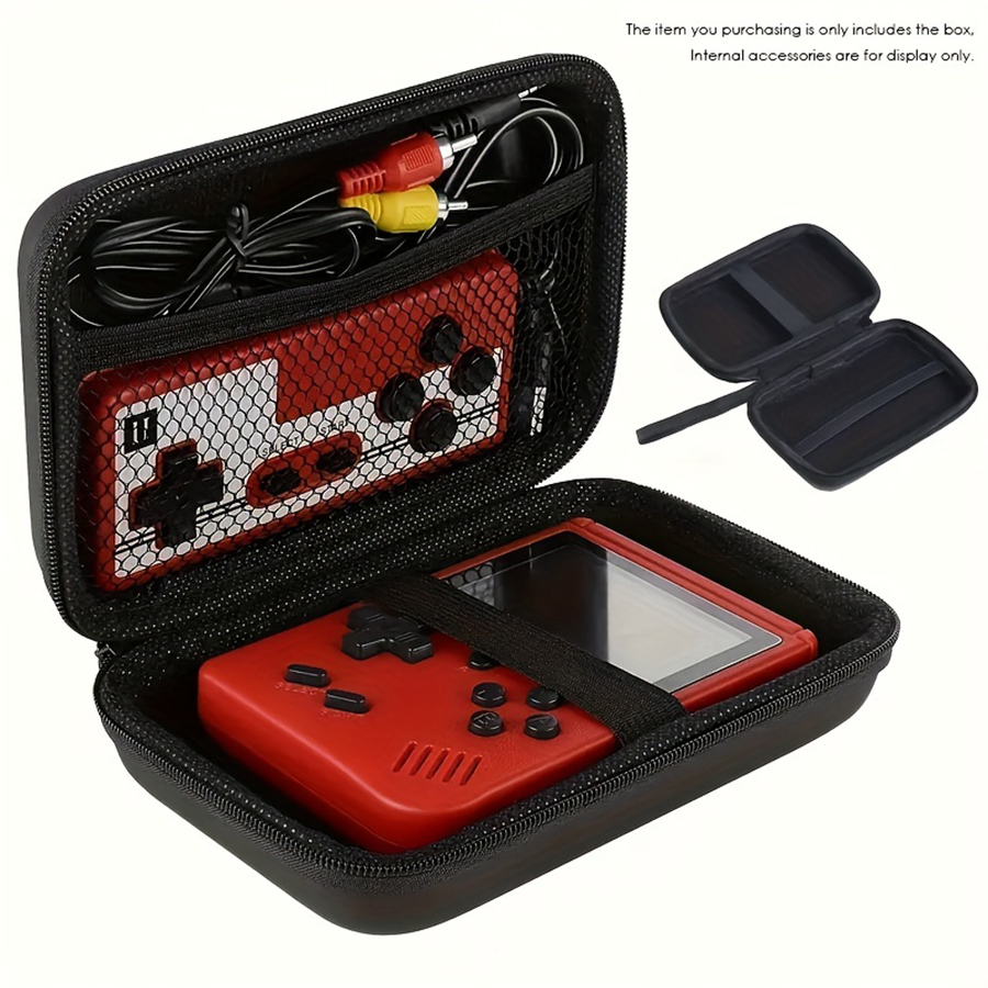 Retro Handheld Console - คอนโซลเกมมือถือกระเป๋าถือ,ป้องกัน Travel Retro Mini Player กล่องสําหรับสายชาร์จ,Earpods,แบตเตอรี่