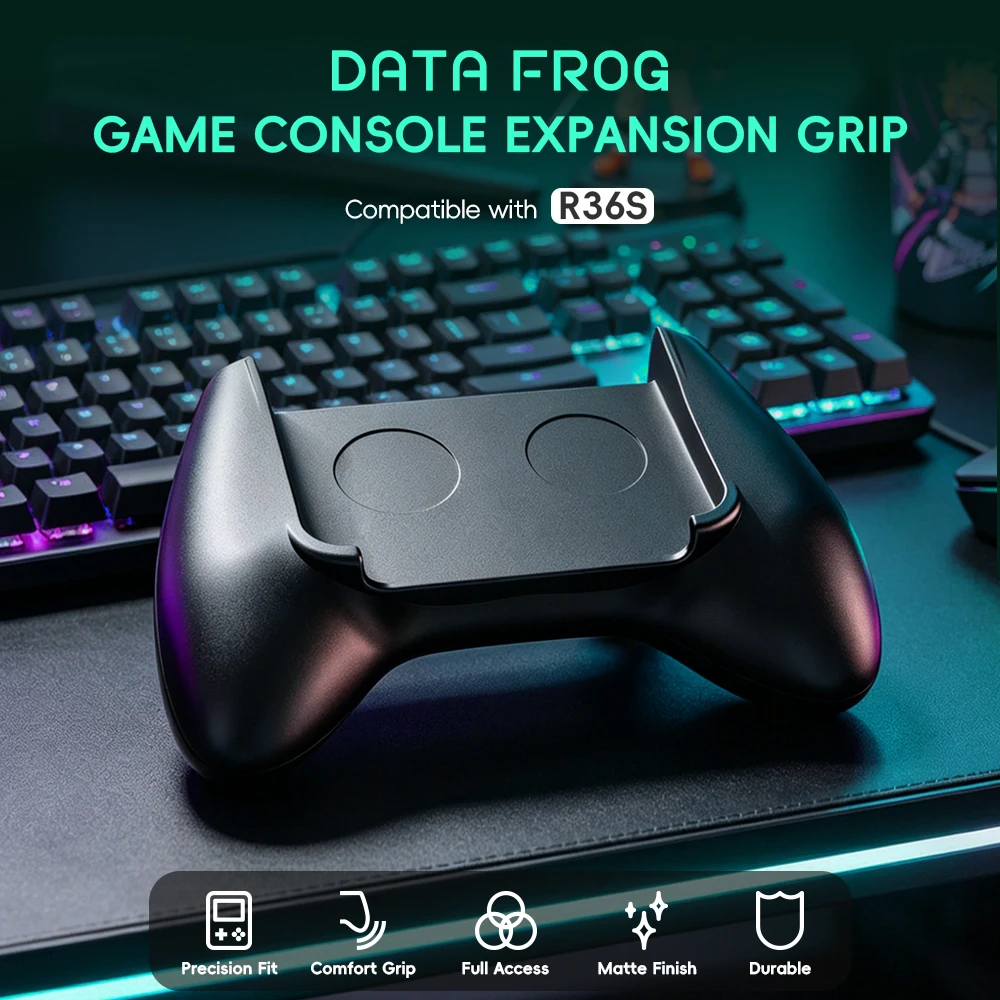 Retro Gaming Console Handheld - ด้าต้า ฟร็อก R36S เกมกริป ที่จับแบบ Ergonomic