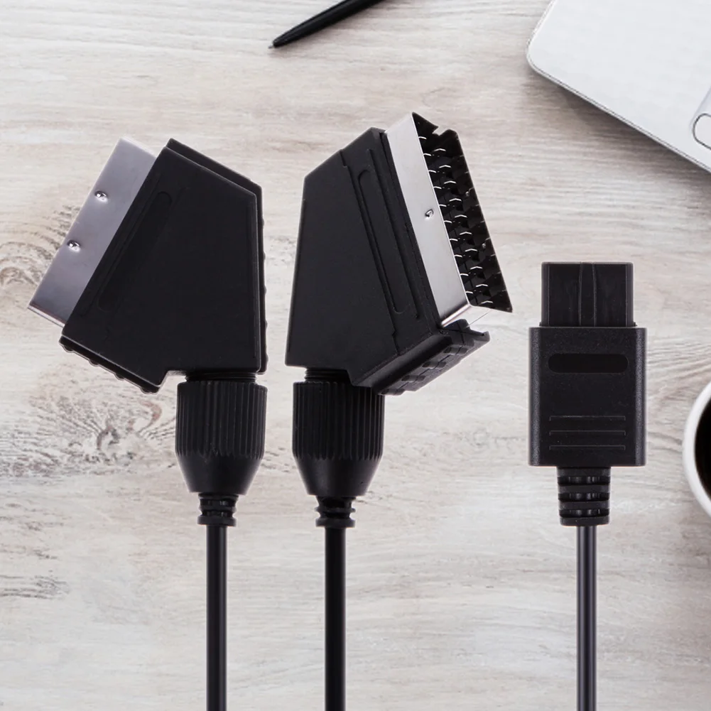 Retro Gaming Cables - สายวิดีโอ1.8M RGB AV a/v TV SCART