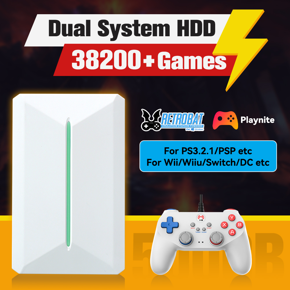 Retro Gaming Emulator - Retrobat & Playnite ระบบ HDD คอนโซลเกม