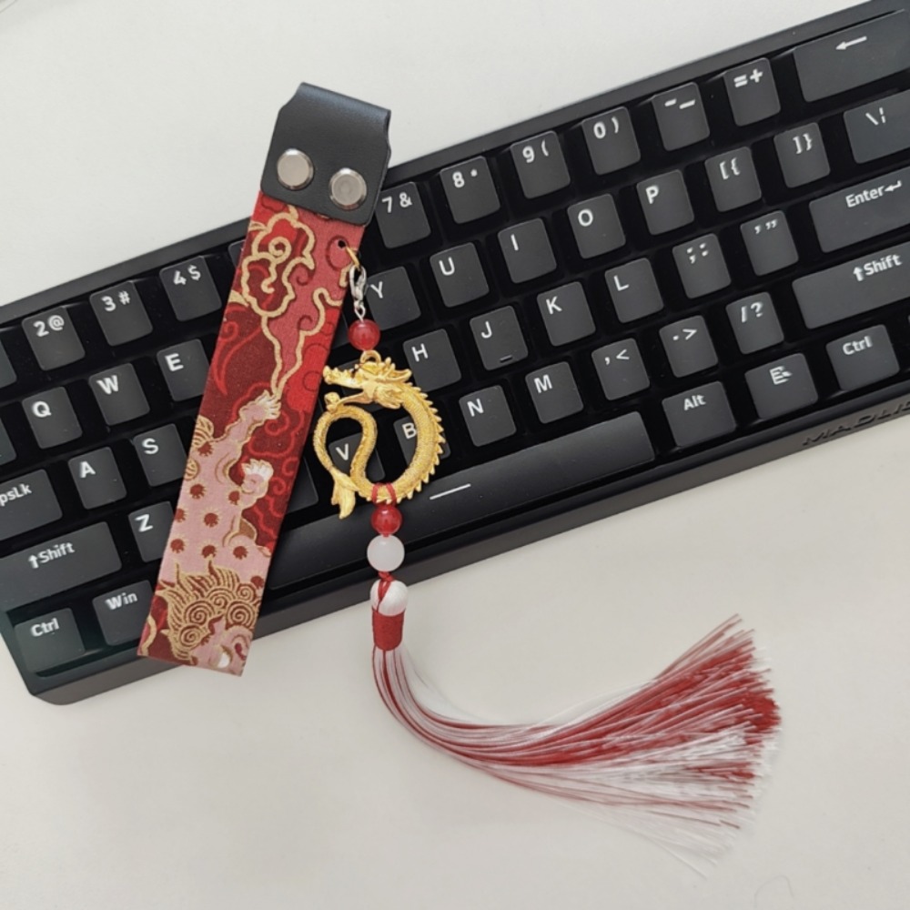 Retro Gaming Cables - ริบบิ้นคีย์บอร์ดสไตล์จีนย้อนยุคสำหรับตกแต่ง Wooting ปรับแต่งเองได้ อุปกรณ์เสริมสำหรับเล่นเกม ของขวัญ
