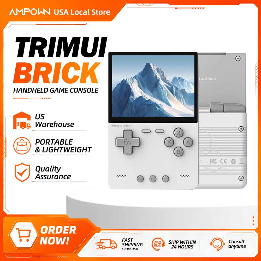 Retro Gaming Console Handheld - TRIMUI อิฐคอนโซลเกมมือถือ 3.2 ''หน้าจอ IPS ระบบ