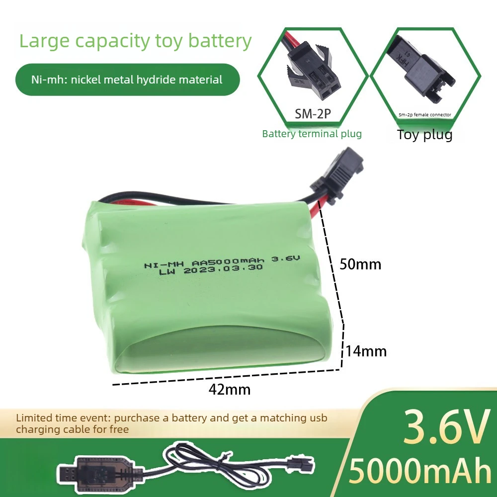 SWZY แบตเตอรี่ AA NI-MH 3.6V 5 - Rechargeable Battery Aa บทวิจารณ์และราคา