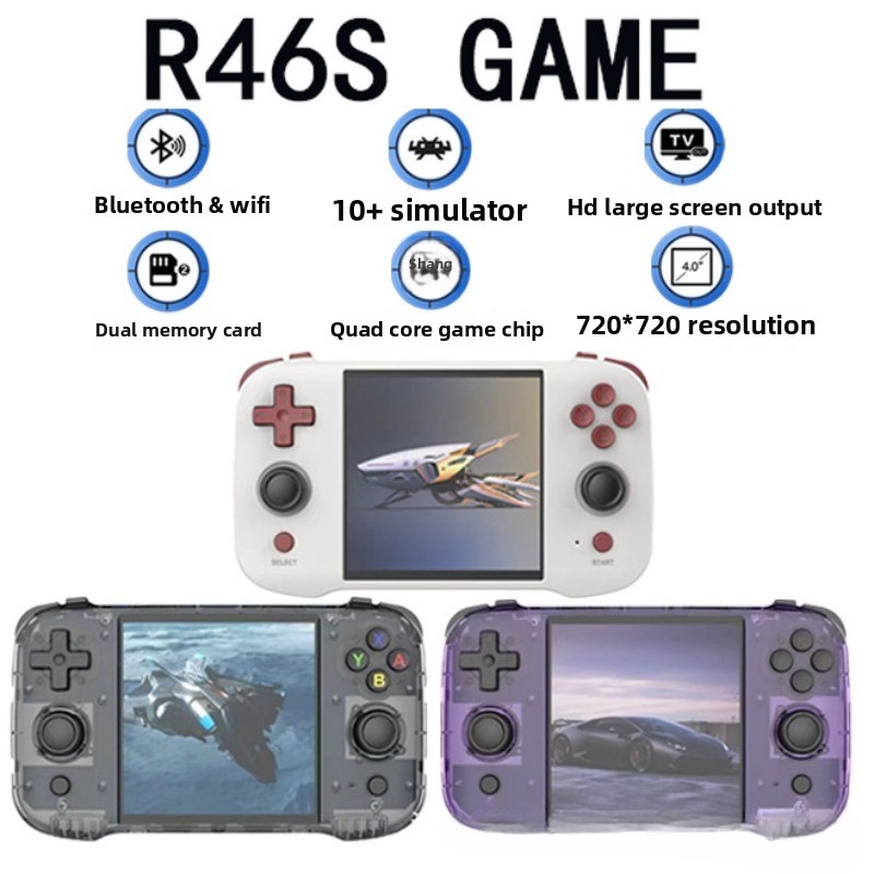 Original R46S Retroคอนโซลเกมมื - Retro Handheld Console บทวิจารณ์และราคา