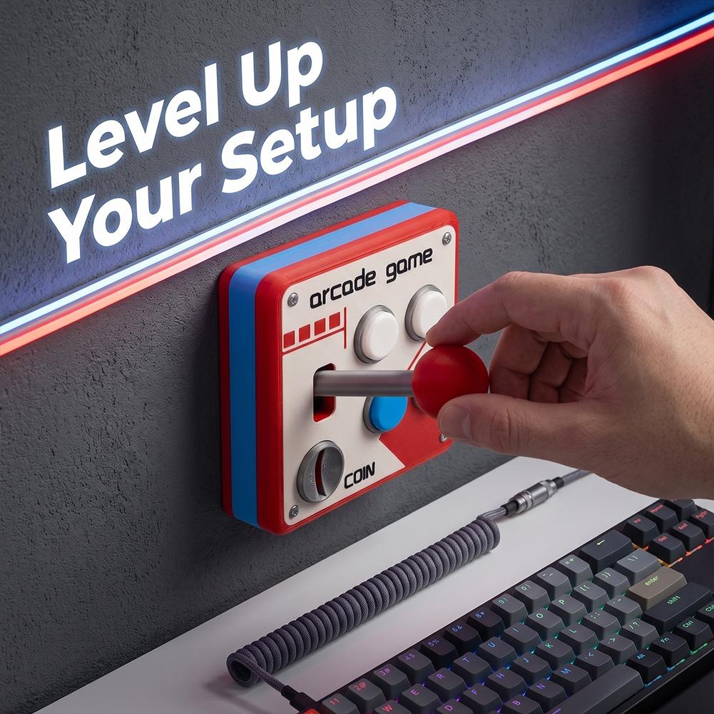 แผงสวิตช์อาร์เคดแบบเรโทรพิมพ์  - Gaming Retro Arcade บทวิจารณ์และราคา