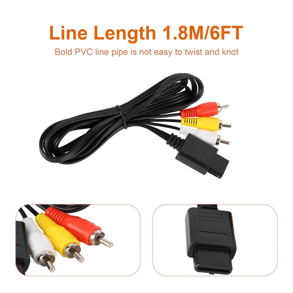 N64 AV/Gamecube/SNES/SFC คุณภา - Retro Gaming Cables บทวิจารณ์และราคา
