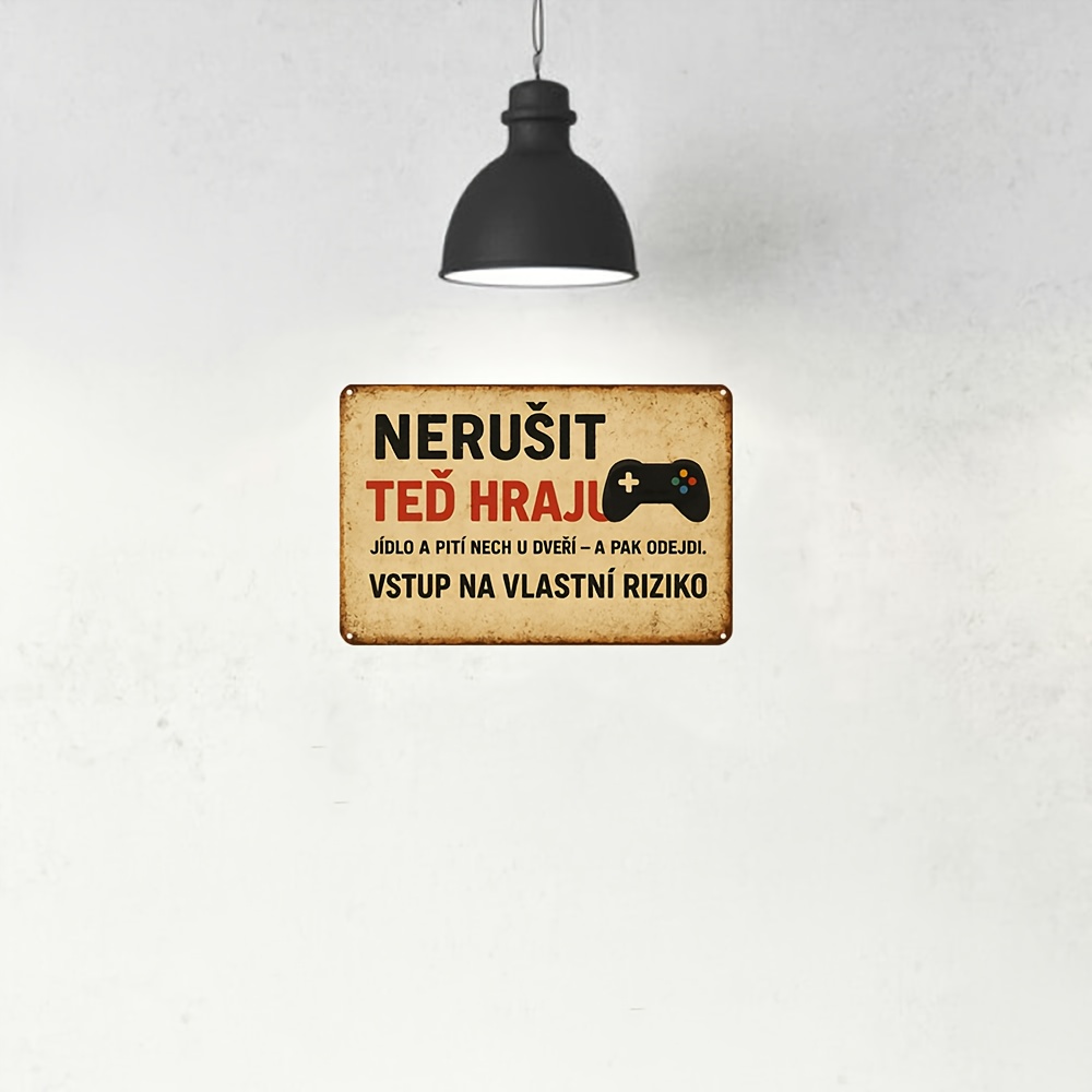 ป้ายเหล็กสไตล์เรโทรเช็ก/สโลวาเ - Retro Gaming Cafe บทวิจารณ์และราคา