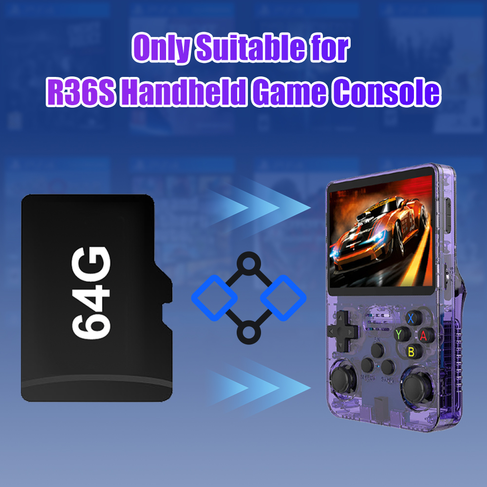 64G เกม TF Card สําหรับ R36S ว - Retro Gaming Console Handheld บทวิจารณ์และราคา