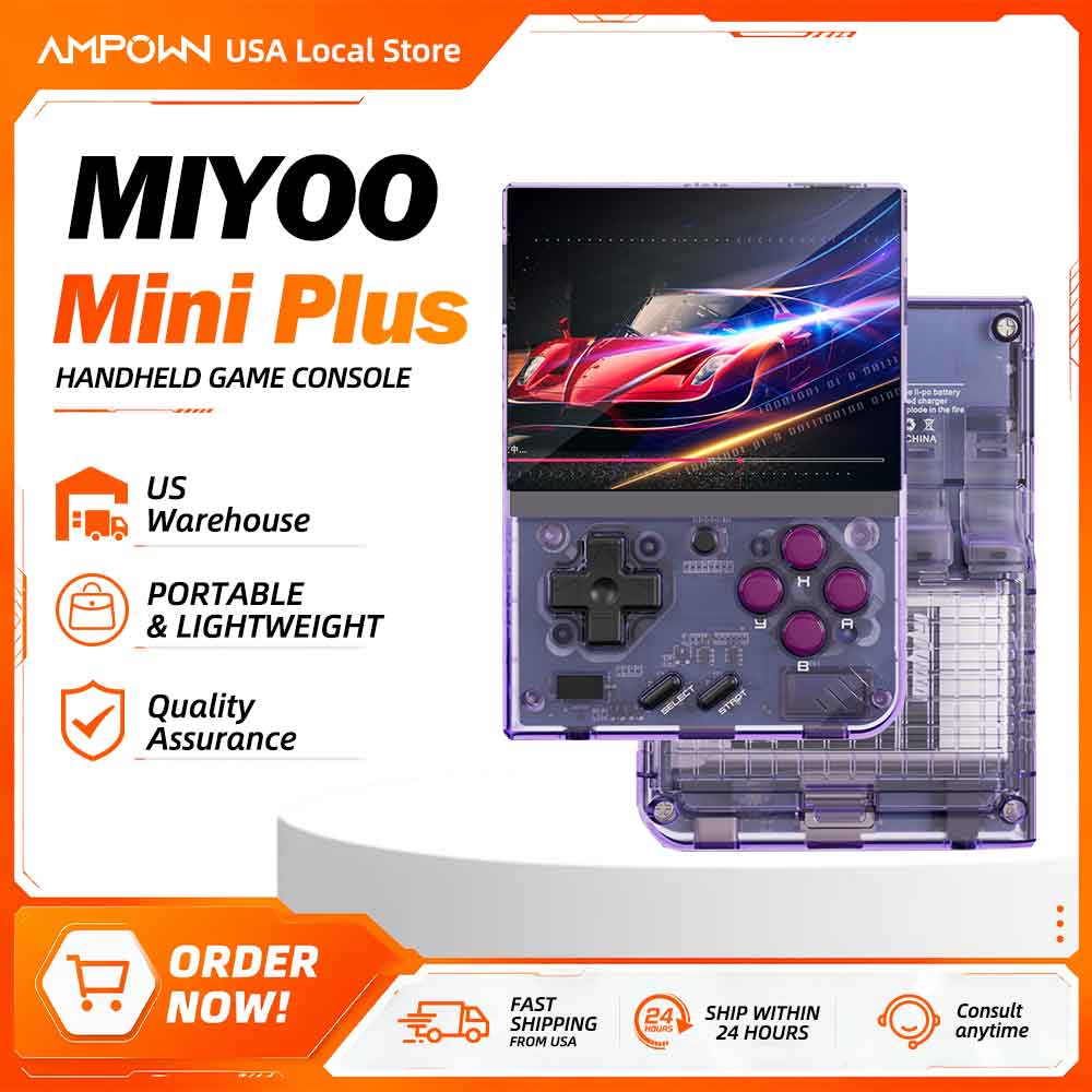 เครื่องเล่นเกมพกพา Miyoo Mini+ - Retro Gaming Emulator บทวิจารณ์และราคา