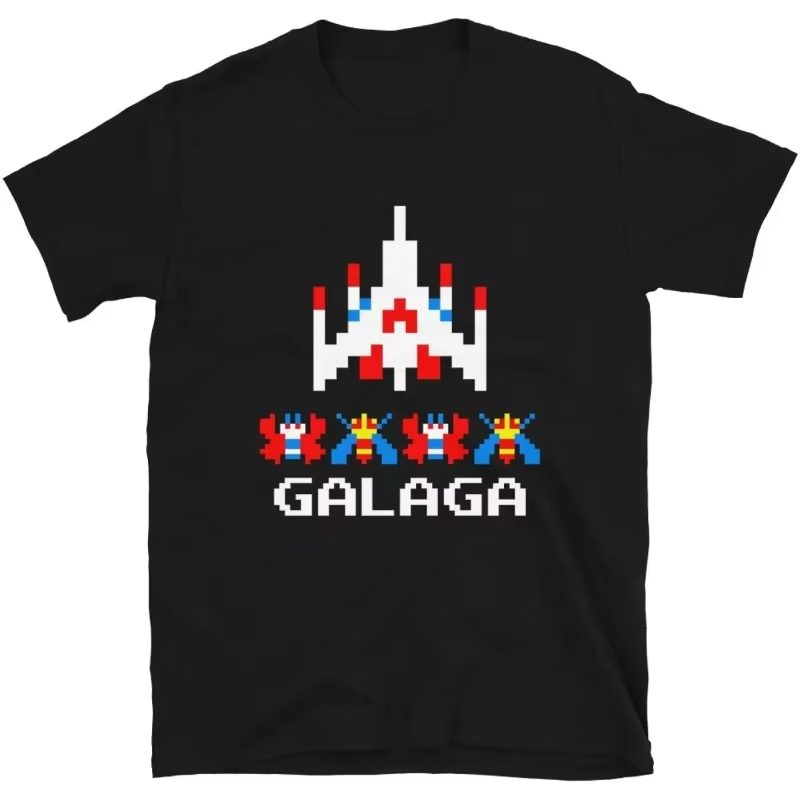 เสื้อยืดลายเกม Galaga สไตล์เรโ - Gaming Retro Arcade บทวิจารณ์และราคา